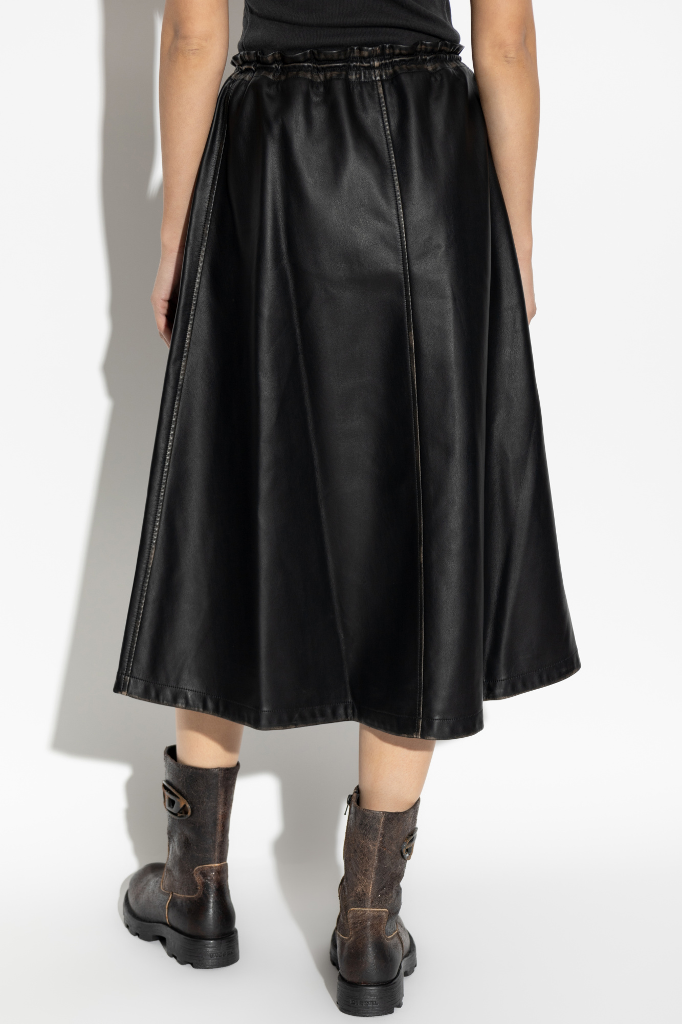 Diesel ディーゼル Black O-Venus Midi Skirt XS Cute Skirts
